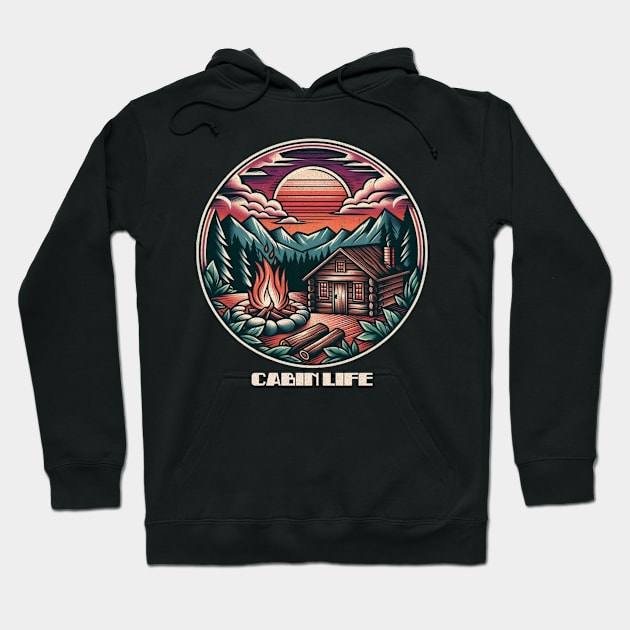 Classic cabin life Hoodie by Tofuvanman